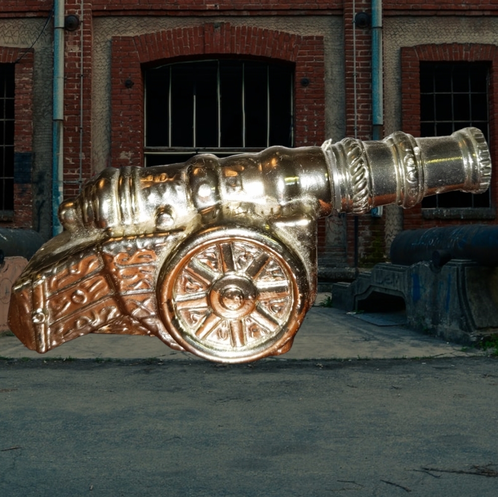 ❤️ Vintage Avon Silver Siege Cannon WILD COUNTRY